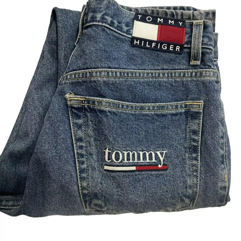 Vintage 90s TOMMY HILFIGER Jeans Mid Rise size‎ 9/32